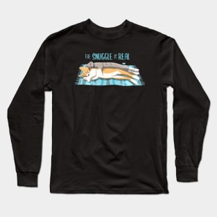 The Snuggle is Real | Cat cuddles Long Sleeve T-Shirt